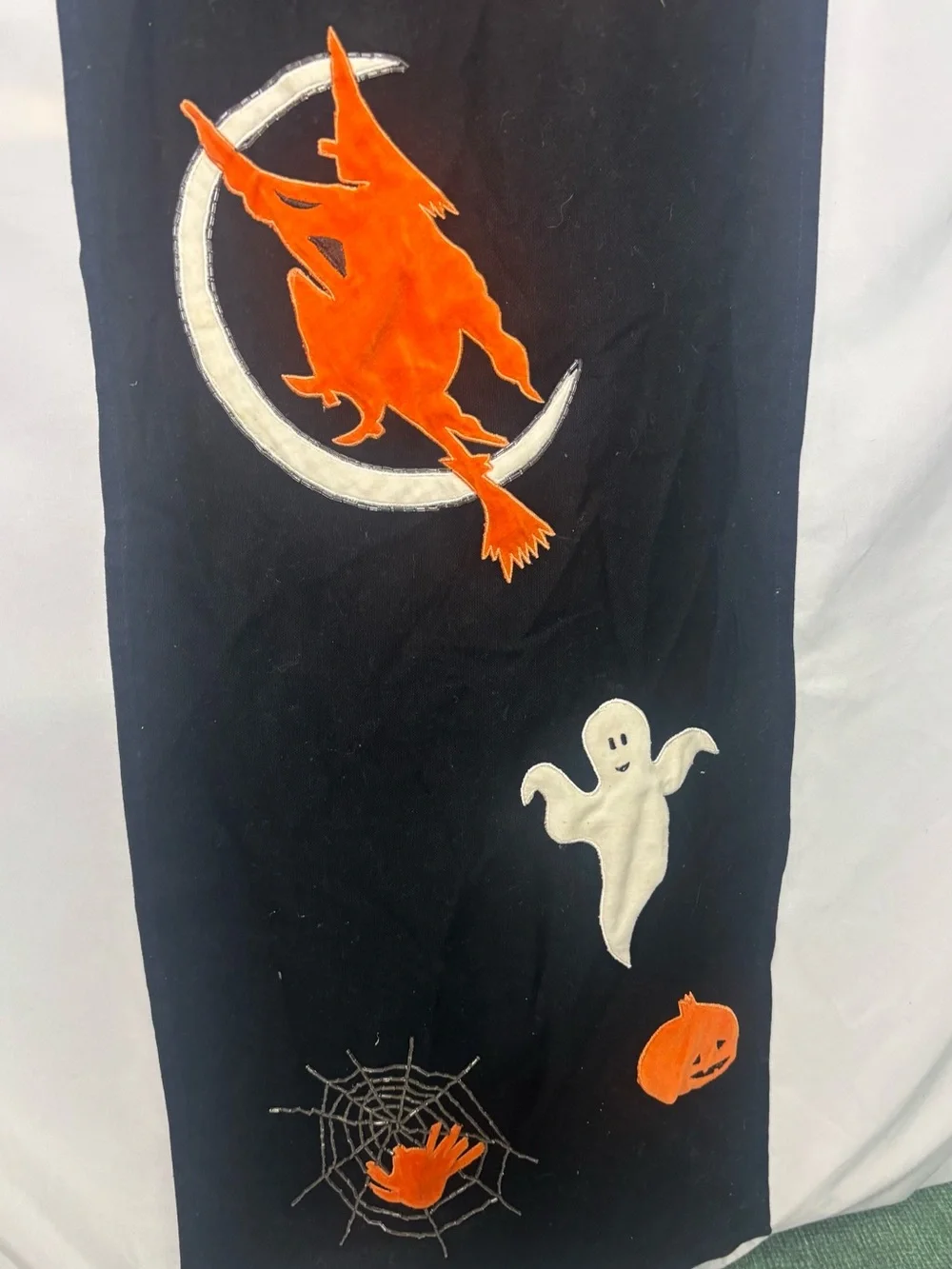 Pottery Barn Black Halloween Table Runner
